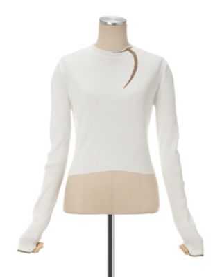 “Ｋｉｎｔｓｕｇｉ”　Ｃｒｅｗ　Ｎｅｃｋ　Ｋｎｉｔｔｅｄ　Ｔｏｐ