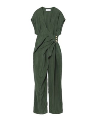 ＜Mame Kurogouchi (Women)＞Ｆｉｂｒｉｌｌａｔｅｄ　Ｖ－Ｎｅｃｋ　Ｊｕｍｐ　Ｓｕｉｔ