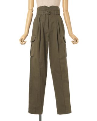 Ｏｒｇａｎｉｃ Ｃｏｔｔｏｎ Ｔｗｉｌｌ Ｈｉｇｈ Ｗａｉｓｔｅｄ Ｃａｒｇｏ Ｔｒｏｕｓｅｒｓ | Mame Kurogouchi  (Women)/マメ クロゴウチ | 三越伊勢丹オンラインストア・通販【公式】