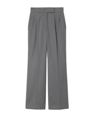 Ｌｉｇｈｔ Ｗｏｏｌ Ｍａｘ Ｇａｂａｄｉｎｅ Ｆｌａｒｅｄ Ｓｕｉｔ Ｔｒｏｕｓｅｒｓ | Mame Kurogouchi (Women)/マメ  クロゴウチ | 三越伊勢丹オンラインストア・通販【公式】