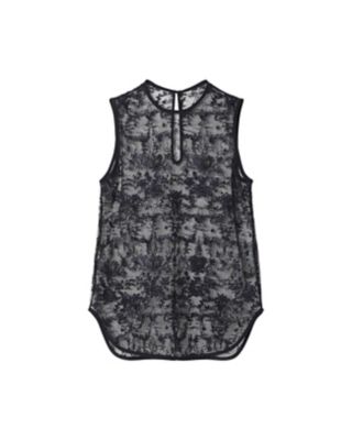 ＜Mame Kurogouchi (Women)＞Ｆｌｏｒａｌ　Ｌａｃｅ　Ｓｌｅｅｖｅｌｅｓｓ　Ｔｏｐ　ＭＭ２４ＦＷ－ＳＨ００６