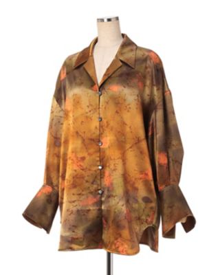 Silk Wool Satin Hand Painted