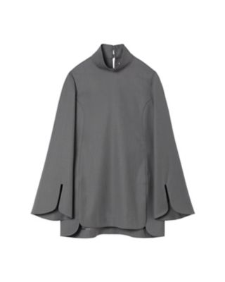 ＜Mame Kurogouchi (Women)＞Ｌｉｇｈｔ　Ｗｏｏｌ　Ｍａｘ　Ｇａｂａｄｉｎｅ　Ｈｉｇｈ　Ｎｅｃｋ　Ｂｌｏｕｓｅ