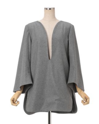 Ｗｏｏｌ　Ｆｌａｎｎｅｌ　Ｐｌｕｎｇｅ　Ｔｏｐ