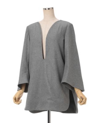 Ｗｏｏｌ　Ｆｌａｎｎｅｌ　Ｐｌｕｎｇｅ　Ｔｏｐ