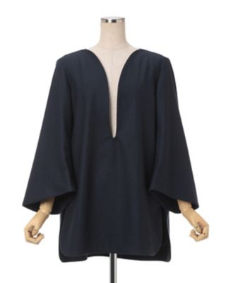 Ｗｏｏｌ　Ｆｌａｎｎｅｌ　Ｐｌｕｎｇｅ　Ｔｏｐ