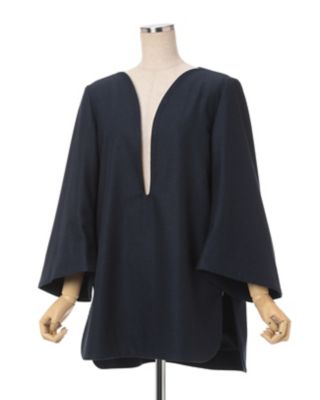 Ｗｏｏｌ　Ｆｌａｎｎｅｌ　Ｐｌｕｎｇｅ　Ｔｏｐ