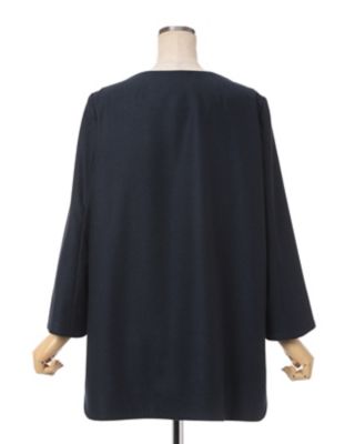 Ｗｏｏｌ　Ｆｌａｎｎｅｌ　Ｐｌｕｎｇｅ　Ｔｏｐ