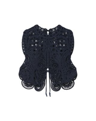 ＜Mame Kurogouchi (Women)＞Ｃｏｒｄ　Ｅｍｂｒｏｉｄｅｒｙ　Ｖｅｓｔ