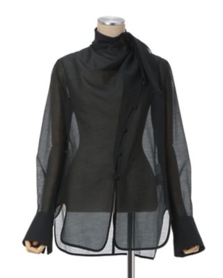 Sheer Draped Blouse | Mame Kurogouchi (Women