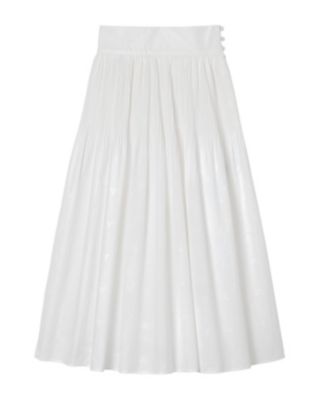 Ｆｌｏｒａｌ　Ｊａｃｑｕａｒｄ　Ｃｏｔｔｏｎ　Ｐｌｅａｔｅｄ　Ｓｋｉｒｔ
