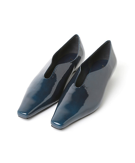 Curved Line Low Heel Pumps | Mame Curved Line Low Heel Pumps | Mame
