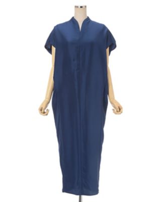 mame SilkCotton I‐Line Dress Floral Pattern Silk Rayon
