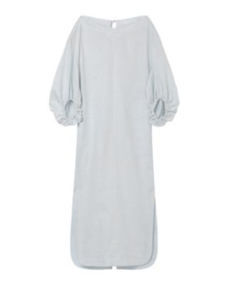 Cotton Nep Laced－Back Dress | Mame