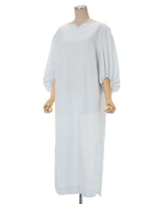 Cotton Nep Laced－Back Dress | Mame