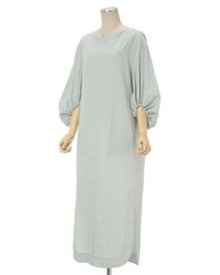 Cotton Nep Laced－Back Dress | Mame