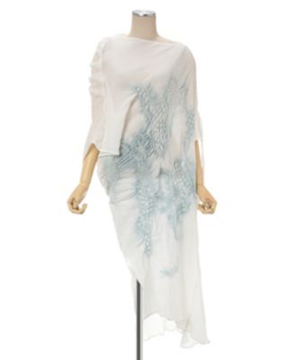 ”Ａｒｉｍａｔｓｕ　Ｍａｍｅｓｈｉｂｏｒｉ”　Ｓｉｌｋ　Ｃｒａｐｅ　Ａｓｙｍｍｅｔｒｙ　Ｄｒｅｓｓ