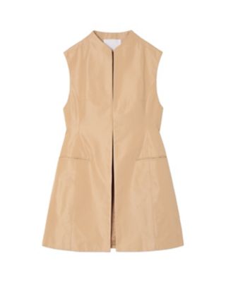 Cotton Silk Nep Sleeveless Jacket
