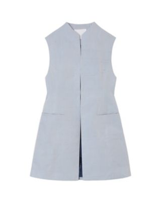 ＜Mame Kurogouchi (Women)＞Ｃｏｔｔｏｎ　Ｓｉｌｋ　Ｎｅｐ　Ｓｌｅｅｖｅｌｅｓｓ　Ｊａｃｋｅｔ