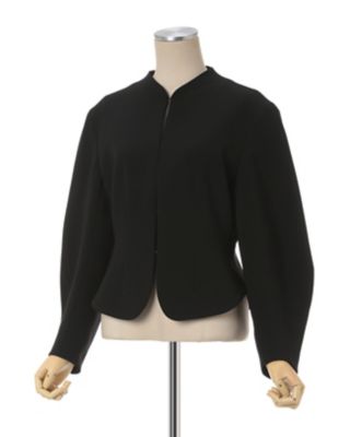 Mame Kurogouchi♡Triacetate Polyester Collarless Jacket Mame Kurogouchi（マメクロゴウチ）2024SS トリアセテート