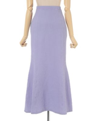 Shirring Jersey Jacquard Flare