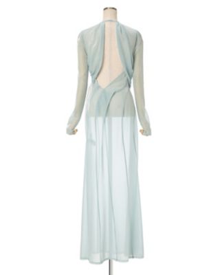 スーツ・フォーマル・ドレス sheer melt sleeve dress sheer melt sleeve dress – Acka online store