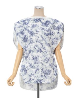 Ｆｌｏｒａｌ　Ｆｌｏｃｋ　Ｐｒｉｎｔｅｄ　Ｆｌｅｅｃｅ　Ｌｉｎｉｎｇ　Ｓｌｅｅｖｅｌｅｓｓ　Ｔｏｐ