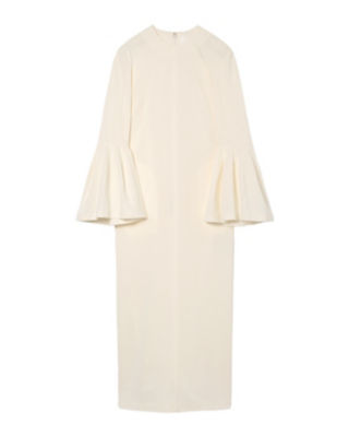 ＜三越伊勢丹/公式＞ Mame Kurogouchi (Women)/マメ クロゴウチ Volume Sleeve Cotton Jersey Dress ECRU ワンピース・ドレス【三越伊勢丹/公式】