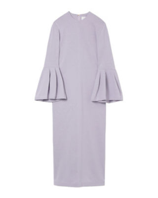 ＜三越伊勢丹/公式＞ Mame Kurogouchi (Women)/マメ クロゴウチ Volume Sleeve Cotton Jersey Dress PURPLE ワンピース・ドレス【三越伊勢丹/公式】
