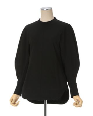 【新品】Mame Kurogouchi Cotton Jersey Top Cotton Jersey Asymmetry Top - black - Mame Kurogouchi