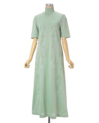 Ｆｌｏｒａｌ　Ｅｍｂｏｓｓｅｄ　Ｃｏｔｔｏｎ　Ｊｅｒｓｅｙ　Ａ－Ｌｉｎｅ　Ｄｒｅｓｓ