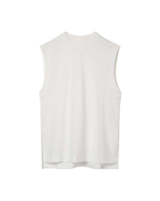 ＜三越伊勢丹/公式＞ Mame Kurogouchi (Women)/マメ クロゴウチ Cotton Jersey Sleeveless Top WHITE トップス【三越伊勢丹/公式】