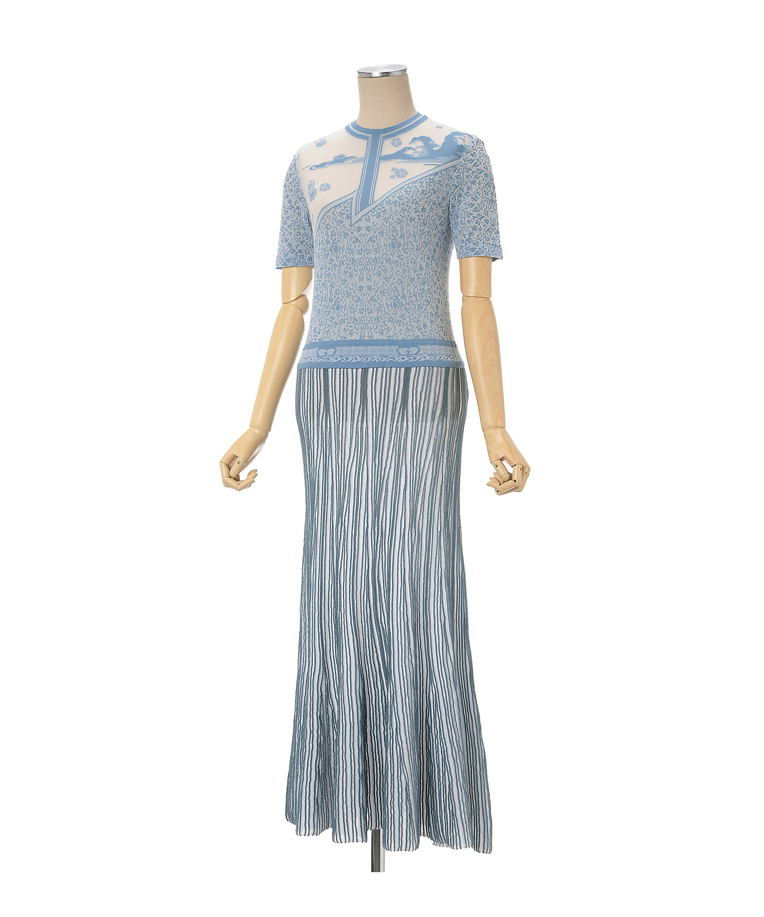 Landscape Graphic Sheer Knitted Landscape Graphic Sheer Knitted