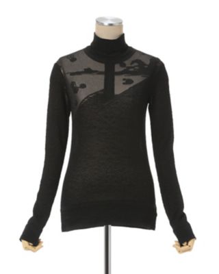 Landscape Graphic Sheer Knitted Top - www.stedile.com.br