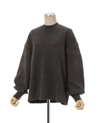 Floral Pattern Jacquard Washed