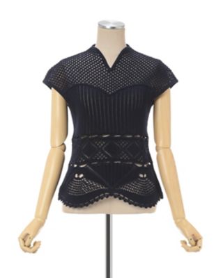 Cotton Lace Sleeveless Knitted