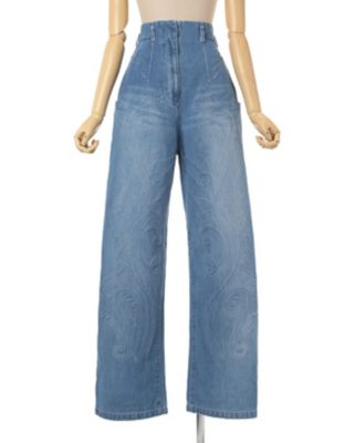 Ｆｌｏｒａｌ　Ｅｍｂｏｓｓｅｄ　Ｗｉｄｅ　Ｌｅｇ　Ｊｅａｎｓ