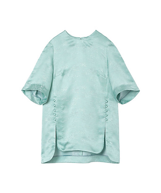 ＜三越伊勢丹/公式＞ Mame Kurogouchi (Women)/マメ クロゴウチ Landscape Silk Jacquard Shirt MINT GREEN トップス【三越伊勢丹/公式】