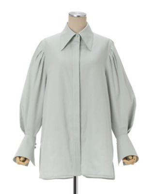 Cotton Nep Tucked Shirt | Mame Kurogouchi