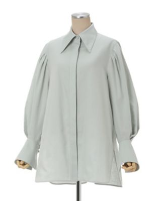 Cotton Nep Tucked Shirt | Mame Kurogouchi