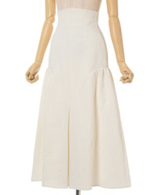Unlevel Dyeing Box Pleats Skirt