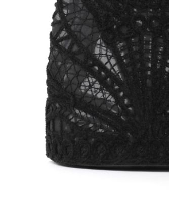 Cording Embroidery Bucket Bag