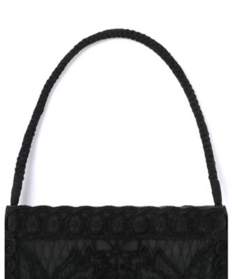Cording Embroidery Round Tote Bag