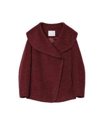 送料無料】Wool Arupaka Shawl Collar