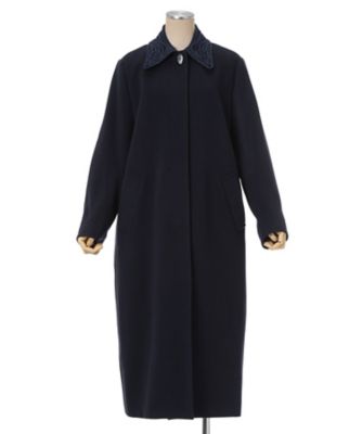 mzl  vergamot most handmade coat  コート 送料無料】Wool Melton Embroidery