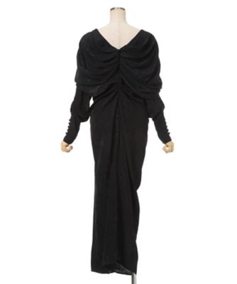 マ*ー様 23-24 NOVEMBER DEIREW 152cm Floral Jacquard Asymmetry Drape