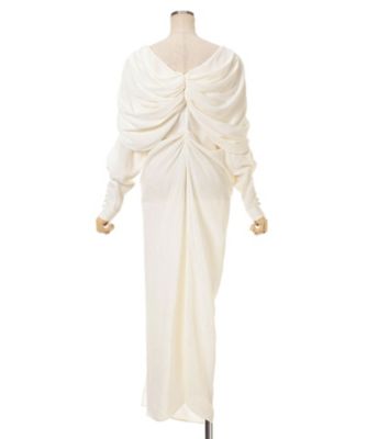 【新品】マメクロゴウチ Floral Jacquard Draped Dress マメクロゴウチ Floral Jacquard Draped Dress Mame Floral Jacquard