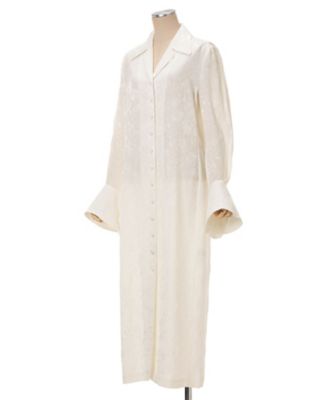 ワンピース mamekurogouchi FloralJacquardShirt Dress Floral Jacquard Shirt Dress MM25FWー