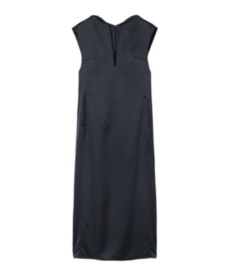 【送料無料】Mame Kurogouchi (Women)/マメ クロゴウチ Embossed Leather Motif Triacetate Dress MM25FWーDR054 NAVY ワンピース・ドレス【三越伊勢丹/公式】