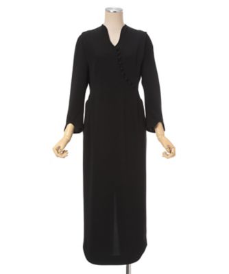 Triacetate Georgette VーNeck Dress